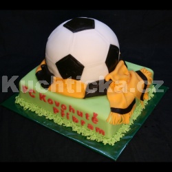 Fotbalový dort s míčem