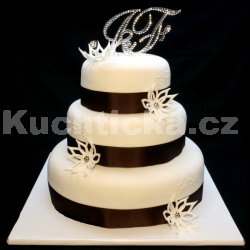 Svatební dort s monogramem
